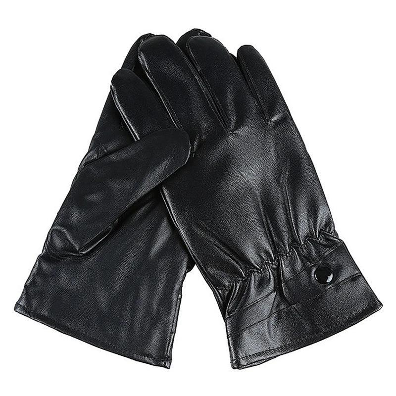 Leather driver glove / hand safety gloves / full finger leather glove