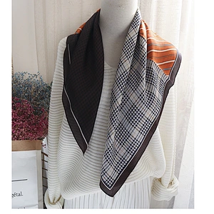 New professional printing neck decoration square silk scarf women 70x70