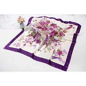 2020 new summer classic shawl female sunscreen print long large square silk scarf