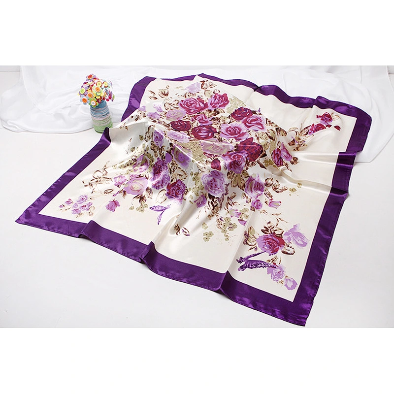 2020 new summer classic shawl female sunscreen print long large square silk scarf