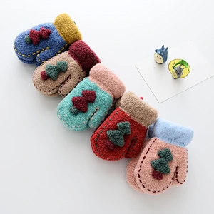 2019 Wholesale High Quality Cute Cartoon Mittens Winter Warm Kids Ski Gloves