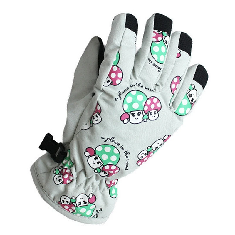 Winter Snowboard Skiing Windproof Print Warm Outdoor Sports  riding gloves motorcycle