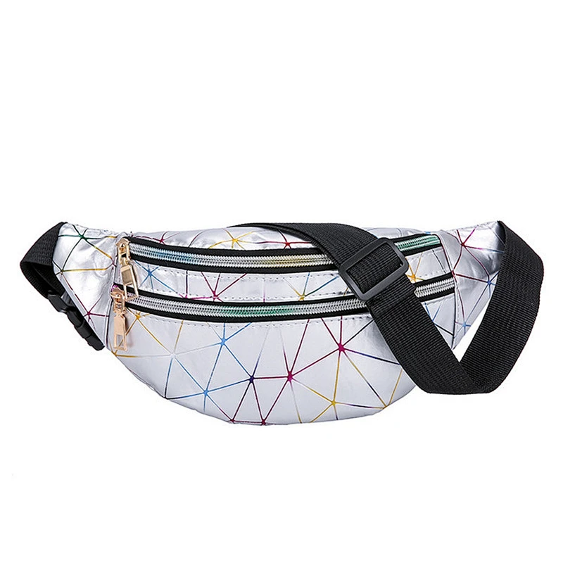 Fashion Women Laser Fanny Pack Ladies Custom Travelling Waterproof Waist Bag