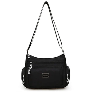 Wholesale China custom waterproof purple nylon women shoulder bag for ladies