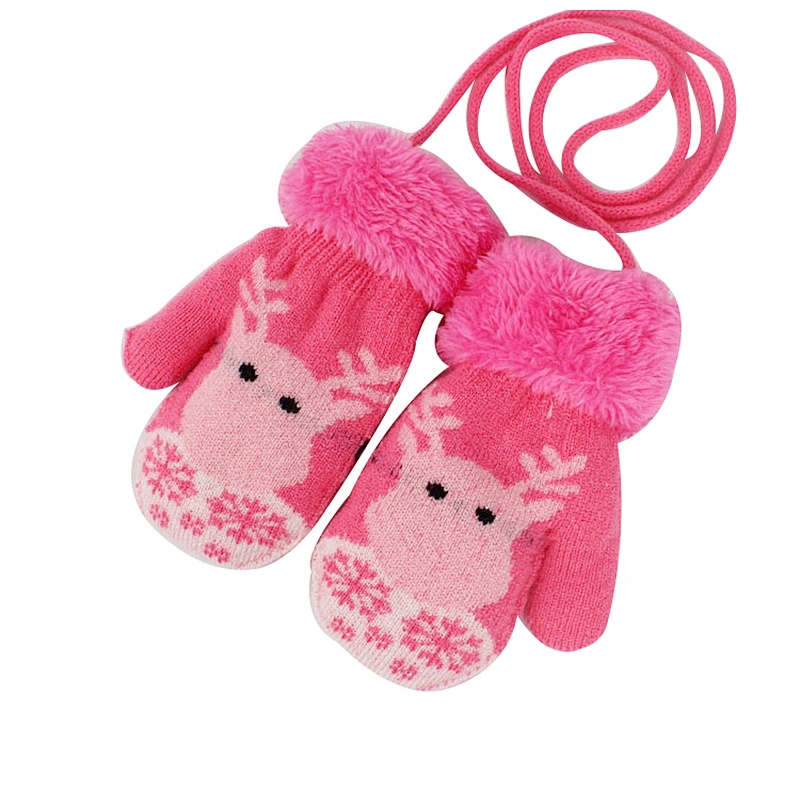 Best Selling Christmas Gift Children Winter Warm Knit Gloves