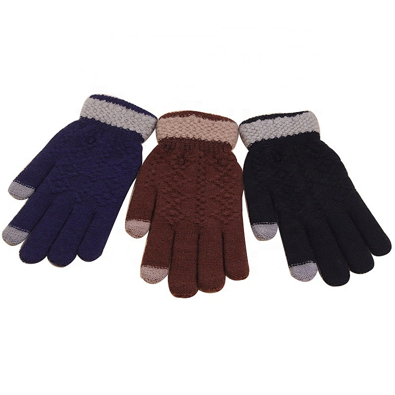 Men Anti Slip Touchscreen Magic Knit Gloves Driving Cycling Winter Gloves