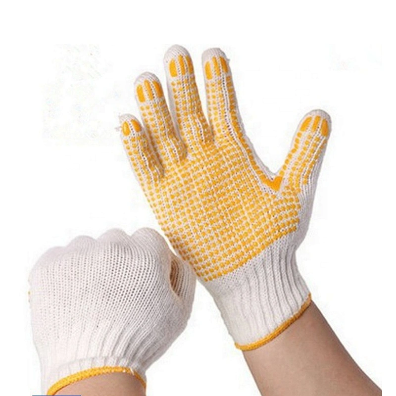 PVC Rubber Dot - coated Cotton Hand Gloves Antifriction Working Glove