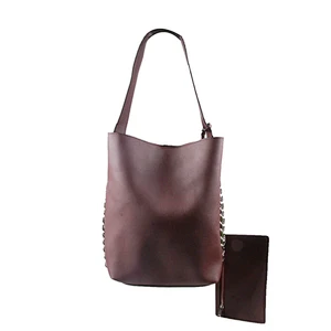 Wholesale Custom 2In1 PU Leather Fashion Designer Woman Handbag