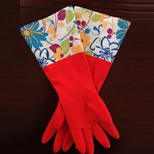 Colourful Fashion Household Rubber Gloves for Kitchen Cleaning and Laundry Gloves