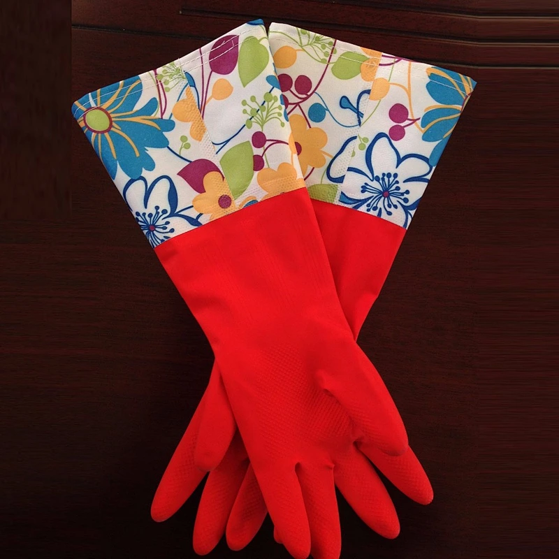 Colourful Fashion Household Rubber Gloves for Kitchen Cleaning and Laundry Gloves
