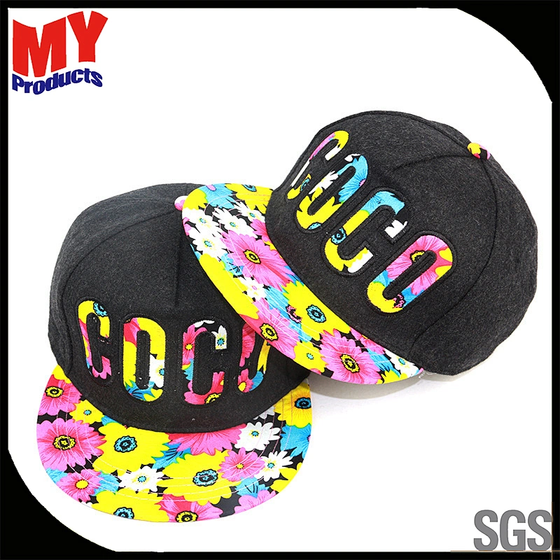 Custom Made Cotton 6 Panel Unisex Snapback Hats Hip Hop Caps Embroidered Snapback Hats