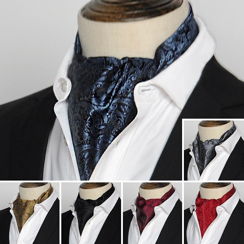 British Vintage Suit Scarf Shirt Neckline fashion mens business scarf