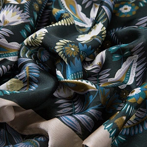 Muslim headscarf female printed gifts satin long scarf imitated silk sunscreen shawl scarf