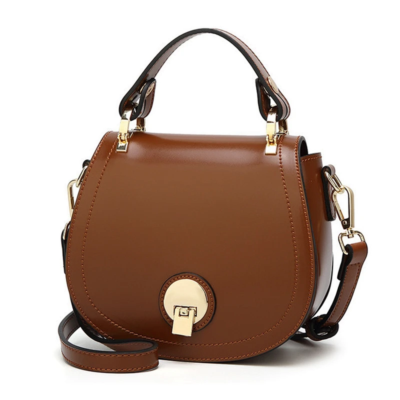 New elegant women pu leather crossbody bags chain lady shoulder bag