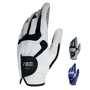 Custom Logo Anti-slip Left Hand Golfers Microfibre PU Leather Golf Gloves