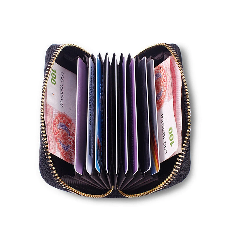 Soft PU Leather Three Folding Pure Color Women Wallets And Purse For Girls