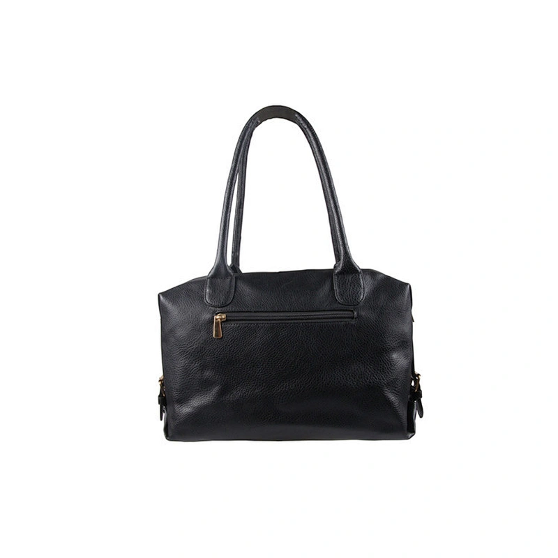 Large Capacity Black Contracted Elegant Ladies Travel Handbag