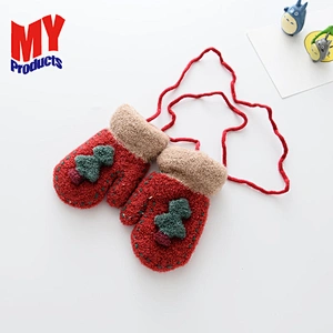 2019 Wholesale High Quality Cute Cartoon Mittens Winter Warm Kids Ski Gloves