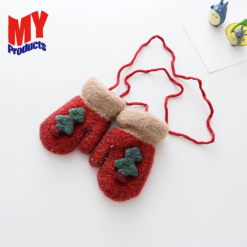 2019 Wholesale High Quality Cute Cartoon Mittens Winter Warm Kids Ski Gloves
