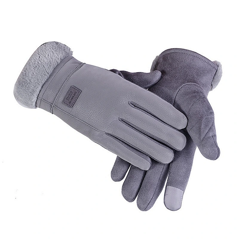 Driving Winter Touch Screen Gloves Warm Soft Leather and Windproof Gloves