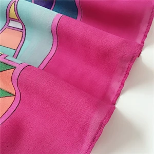2020 new mercerized cotton encrypted Bali yarn print ladies bali yarn  tassel scarf summer cotton