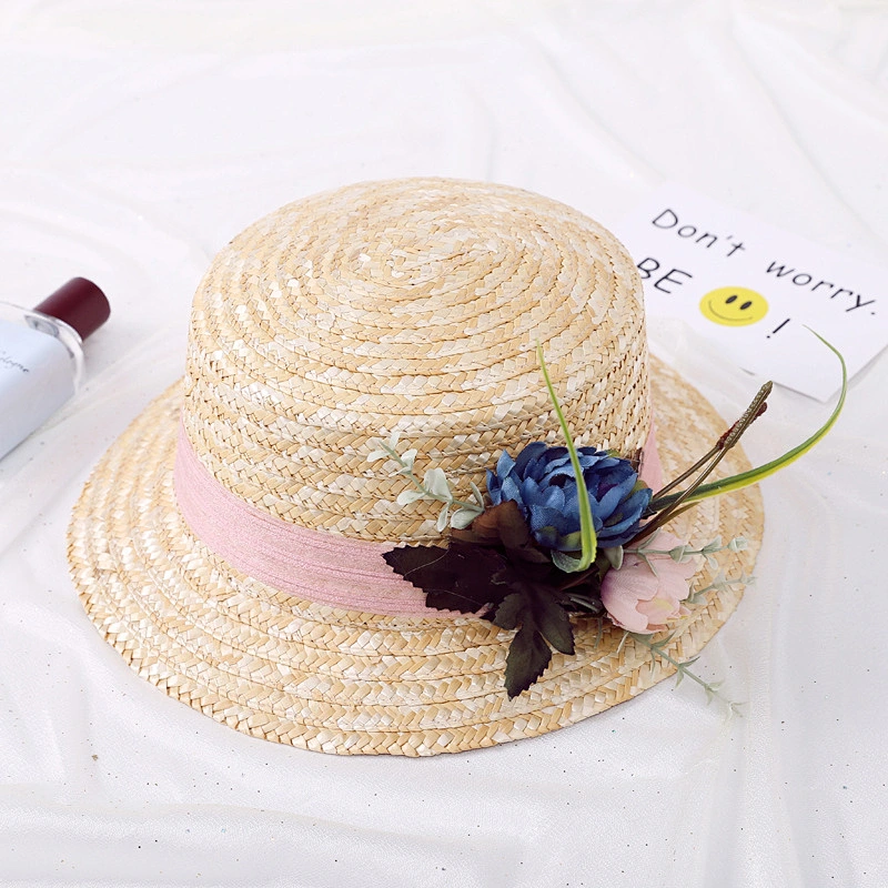 pure raffia hats Women's Wide Brim Summer Beach Sun Straw Hats