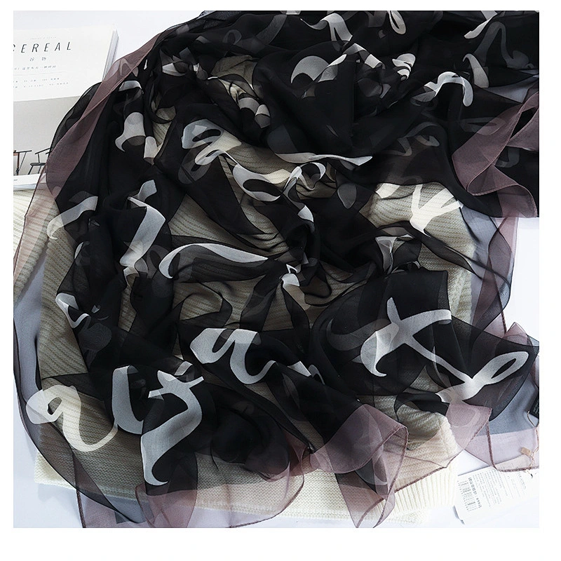 2020 printed excellent soft yarn summer female sunscreen oversized shawl yarn dyed scarves   scarf