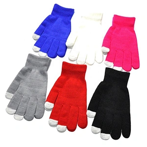 Hot Sale Winter Men Women Touch Screen Gloves Knit Soft Warm Winter Gloves