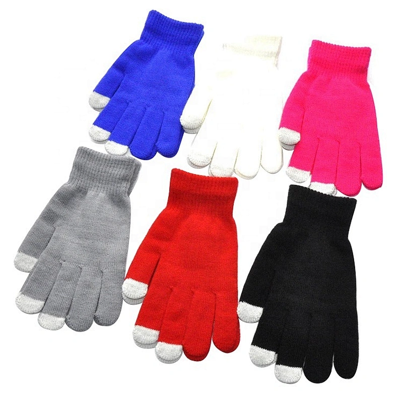 Hot Sale Winter Men Women Touch Screen Gloves Knit Soft Warm Winter Gloves