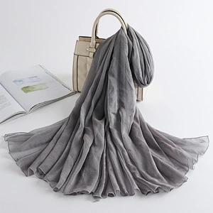 Factory direct sale 2020 new silk scarf women travel beach sun shawl summer thin foulard scarf for women