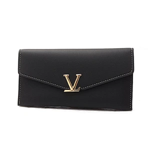 New Geometric Envelope Clutch Card Holders fashion women ladies  leather long wallet