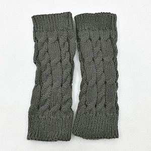 Women's Warm Gloves Knitted Thermal Half Finger Winter Glove