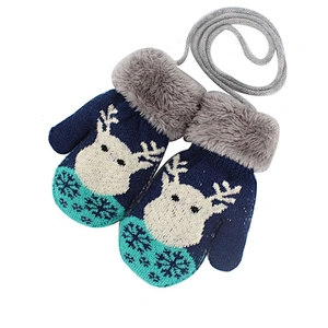 Best Selling Christmas Gift Children Winter Warm Knit Gloves