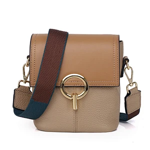 2019 Fashion trend genuine leather bucket crossbody bags ladies shoulder handbag