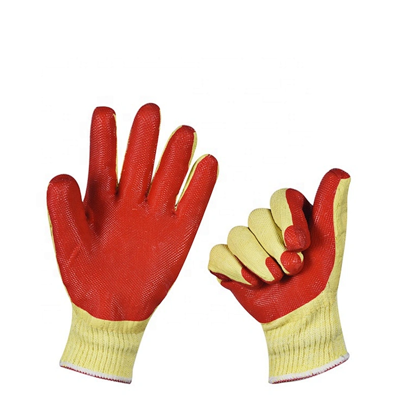 High Quality PVC Glue Dipping Gloves Anti Slip Safety Industrial Working Gloves