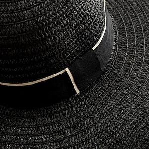 Custom Wholesale Handmade Fashion Pave Pearl Beach Straw Hats For Women