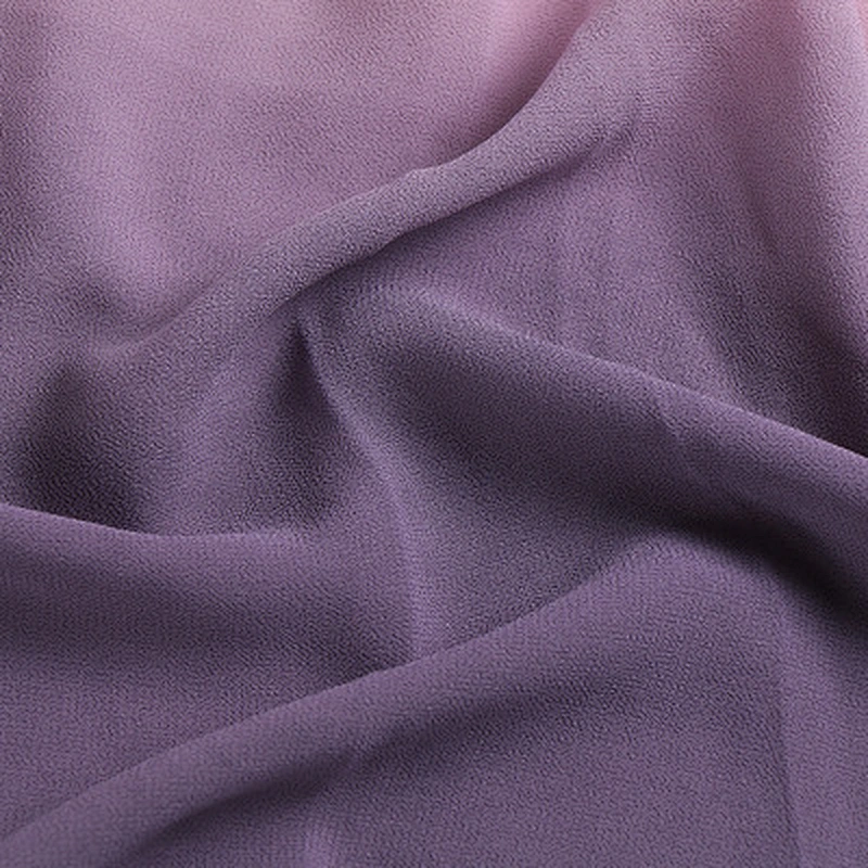 High-quality hand-painted gradient shawl pearl chiffon plain hijabs women headscarf hijab