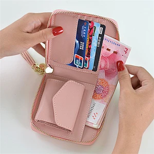 Simple custom design hand purse  PU  leather purse small wallet women