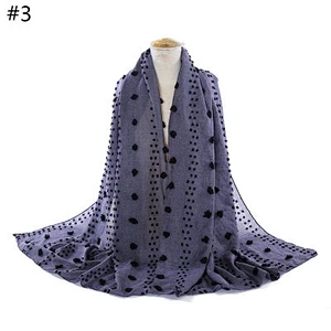 Ladies scarf fashion jacquard artificial cotton solid colour cotton plain scarf shawls with tassel
