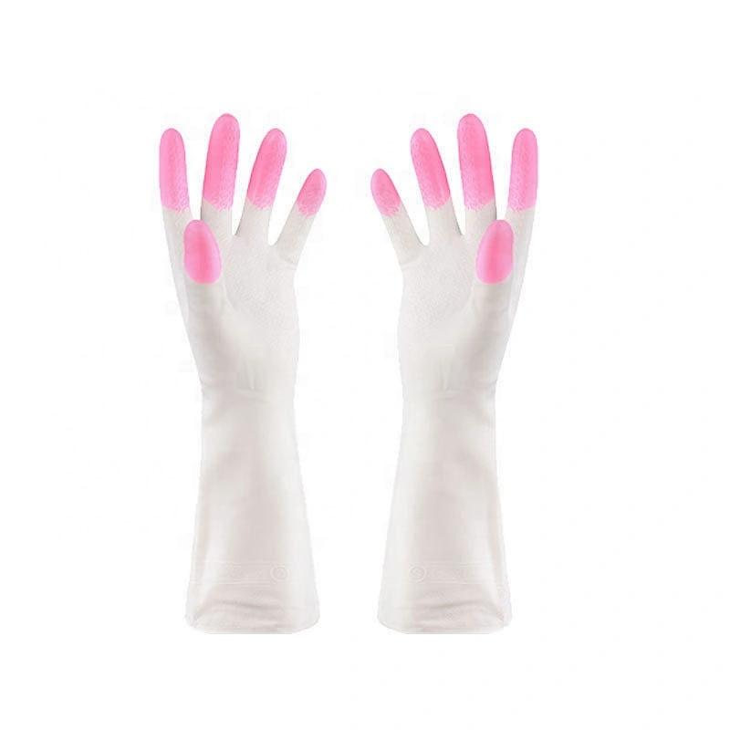 Durable Household Cleaning PVC Gloves Waterproof Kitchen Gloves