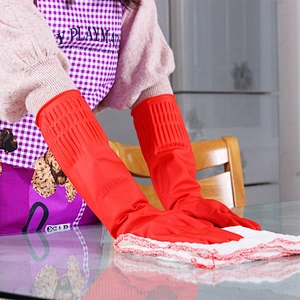 Creative Home Rubber Washing Cleaning Gloves Kitchen Dish Food Grade Household Cleaning Dishwashing Gloves for washing