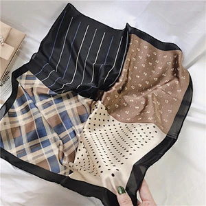 New style wild professional ventilate comfortable cotton women thin necksmall scarf silk