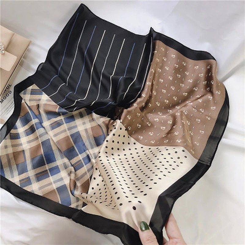 New style wild professional ventilate comfortable cotton women thin necksmall scarf silk