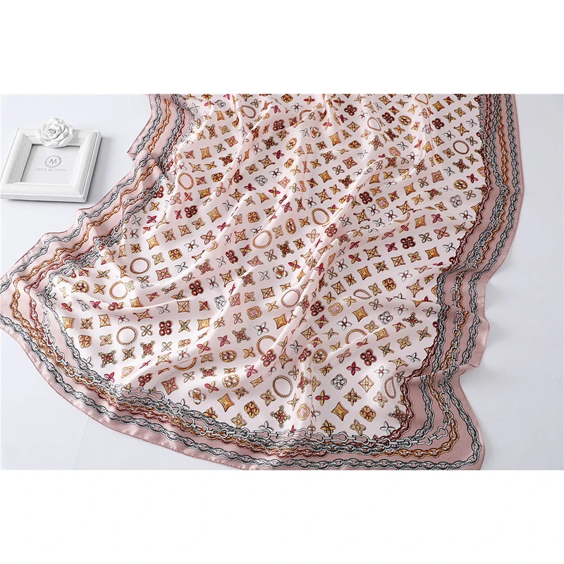 Fashion thin sunscreen oversized shawl women summer printing silk long shawl and scarves