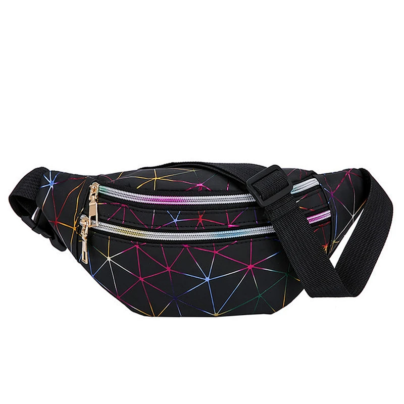 Fashion Women Laser Fanny Pack Ladies Custom Travelling Waterproof Waist Bag