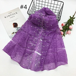 Solid color hot drilling stripe hollowed-out scarf simulation silk thin shawl multifunctional shawl scarf wholesale