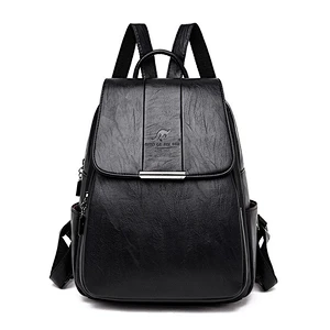 Hot selling fashion women backpack for school girls travel pu leather backpack