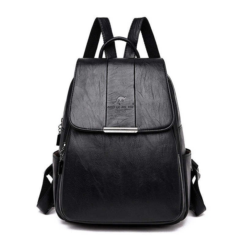 Hot selling fashion women backpack for school girls travel pu leather backpack