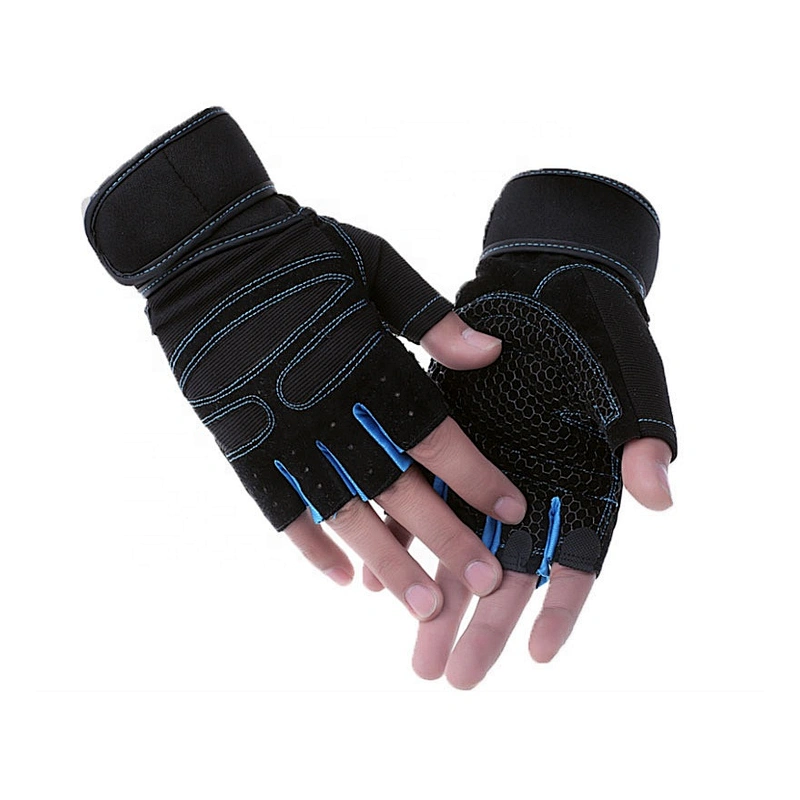 Sport Gloves Non Slip Gym Fingerless Gloves  Motorcycle Sport Safety Protective Gloves
