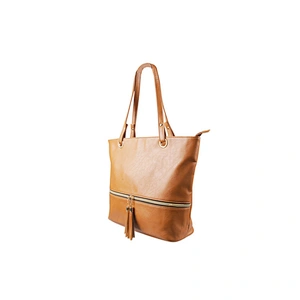 2019 New Spring Line PU Leather Women Tassel Zipper Tote Handbag